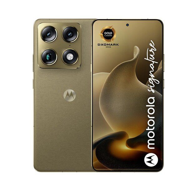 Motorola signature 17.2 cm (6.78 ) Dual SIM Android 16.0 5G USB Type-C 16 GB 512 GB 5200 mAh Gold