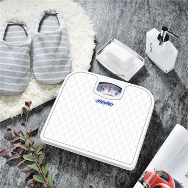 Mesko | Scale | MS 8160 | Mechanical | Maximum weight (capacity) 130 kg | Accuracy 1000 g | White 1