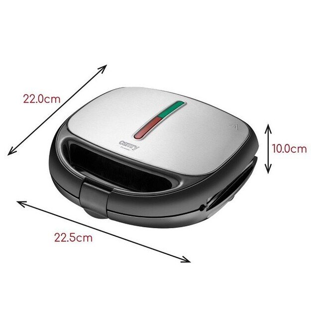 Camry | Sandwich maker 6 in 1 | CR 3057 | 1200 W | Number of plates 6 | Black/Silver 2