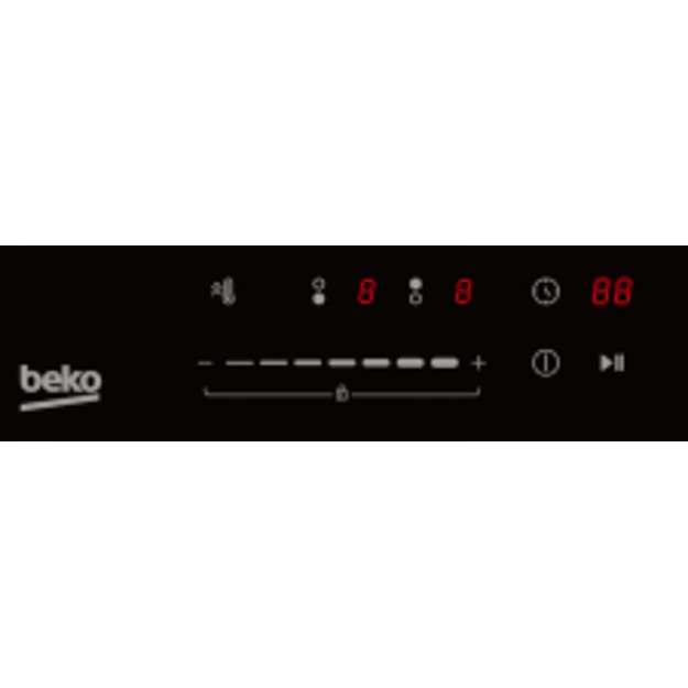 BEKO Hob | HDI32400TO | Induction | Number of burners/cooking zones 2 | Touch control | Timer | Black