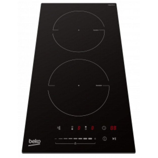 BEKO Hob | HDI32400TO | Induction | Number of burners/cooking zones 2 | Touch control | Timer | Black