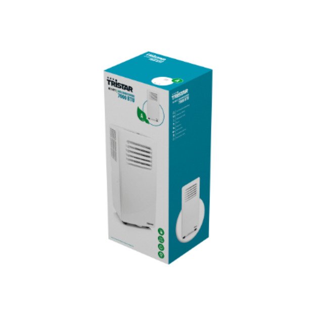 Tristar | Air Conditioner | AC-5477 | Suitable for rooms up to 60 m&sup3; | Number of speeds 2 | Fan  function | White