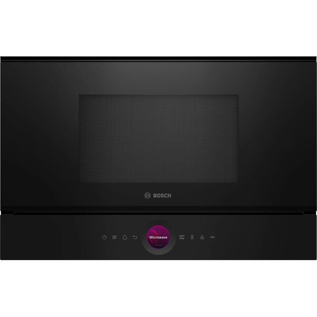 Bosch Serie 8 BER7321B1 microwave Black Solo microwave Built-in 21 L 900 W