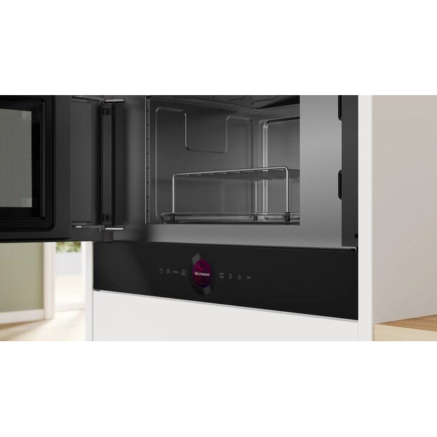 Bosch Serie 8 BER7321B1 microwave Black Solo microwave Built-in 21 L 900 W
