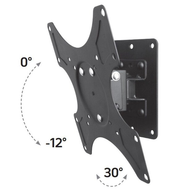Techly 19-37  Wall Bracket for LED LCD TV Tilt 1 Swivel Black  ICA-LCD 2900B