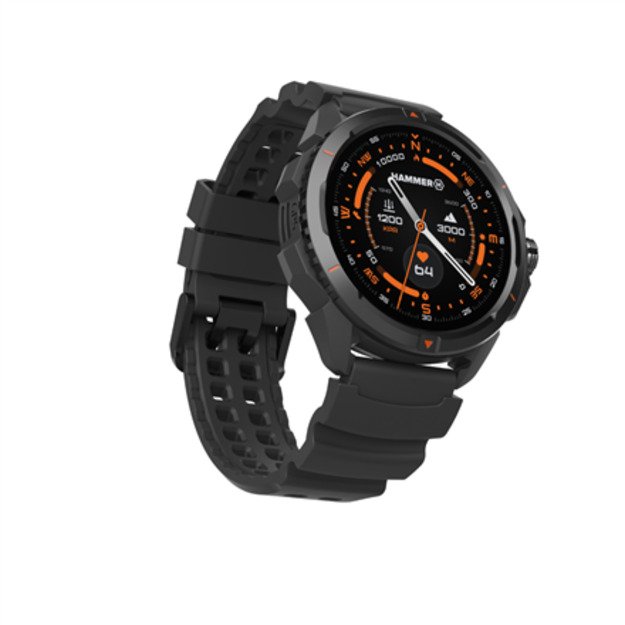 Hammer Watch 2 | Smart watch | GPS (satellite) | AMOLED | 1.5  | Waterproof | Black 8