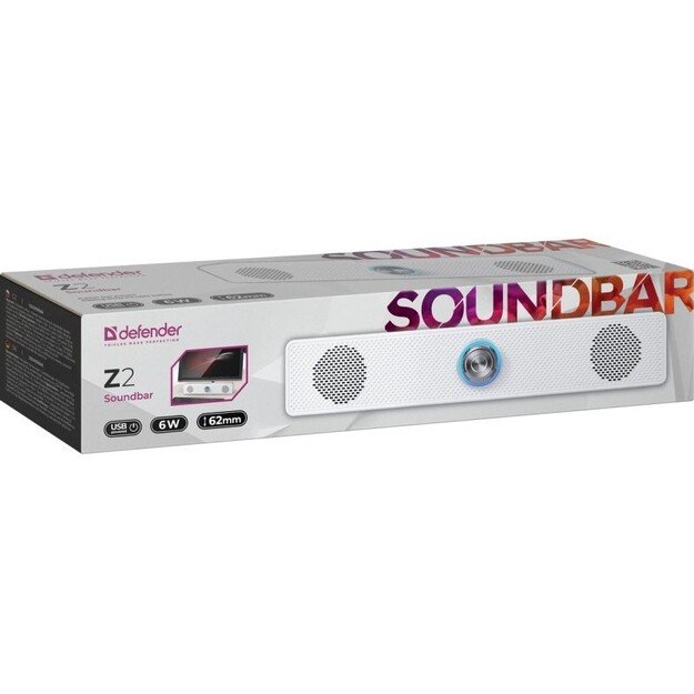 DEFENDER SOUNDBAR Z2 6W LED WHITE