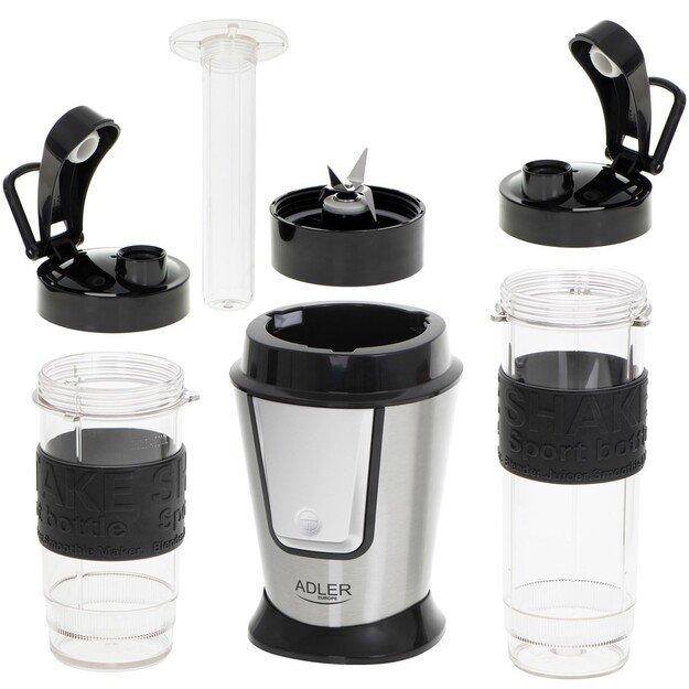 Adler | Blender | AD 4081 | Tabletop | 800 W | Jar material BPA Free Plastic | Jar capacity 0.4 + 0.57 L | Ice crushing | Black 7