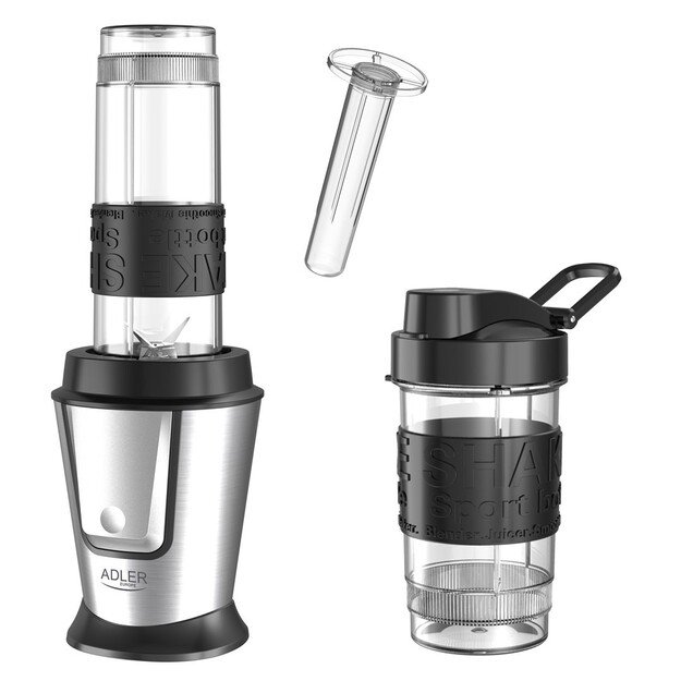 Adler | Blender | AD 4081 | Tabletop | 800 W | Jar material BPA Free Plastic | Jar capacity 0.4 + 0.57 L | Ice crushing | Black 1