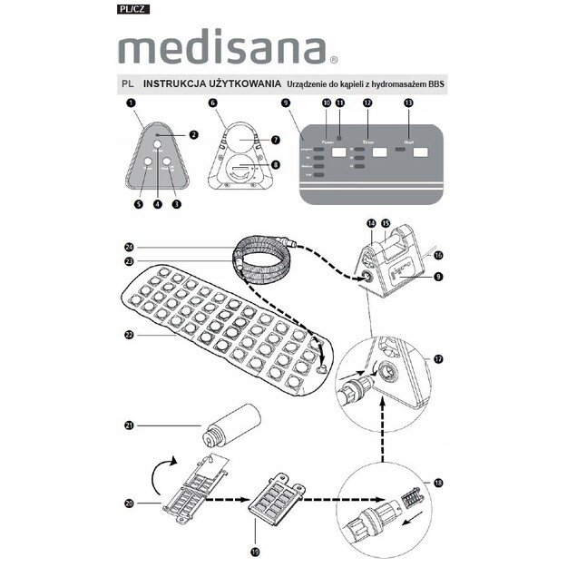 Bubble bath mat BBS Bath Spa New Medisana 88389 7