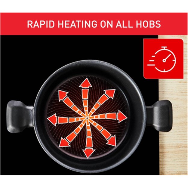 TEFAL Pot | H0567042 | 24 cm | Aluminum | Lid included 1