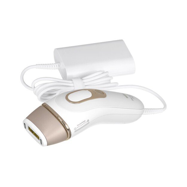 Braun Silk-expert Pro 5 Epilator | PL5052 | Bulb lifetime (flashes) 400.000 | Number of power levels 10 | White/Gold