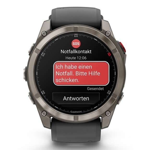 Garmin fēnix 8 Pro 3.56 cm (1.4 ) AMOLED 51 mm Digital 454 x 454 pixels Touchscreen Graphite, Titanium Wi-Fi GPS (satellite)