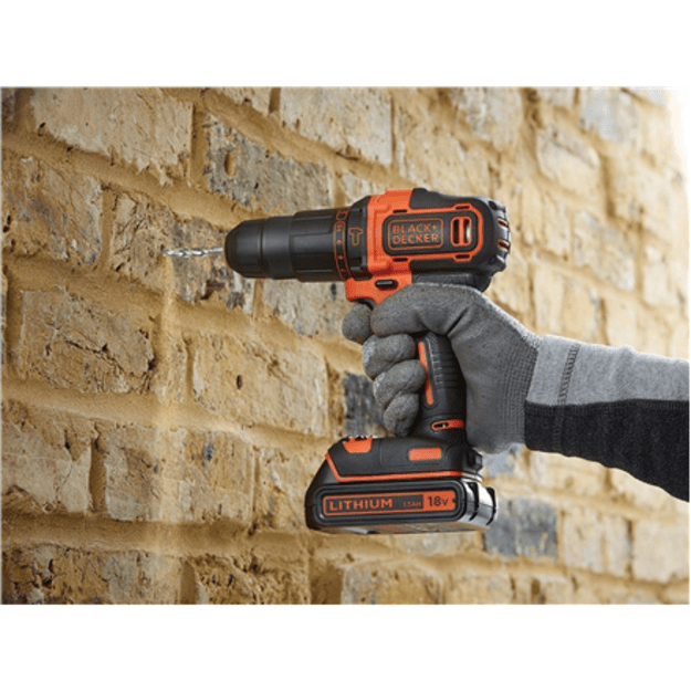 Black&Decker 18V 2G Hammer w 400mA ch in Kitbox BDCHD18K-QW | BLACK & DECKER