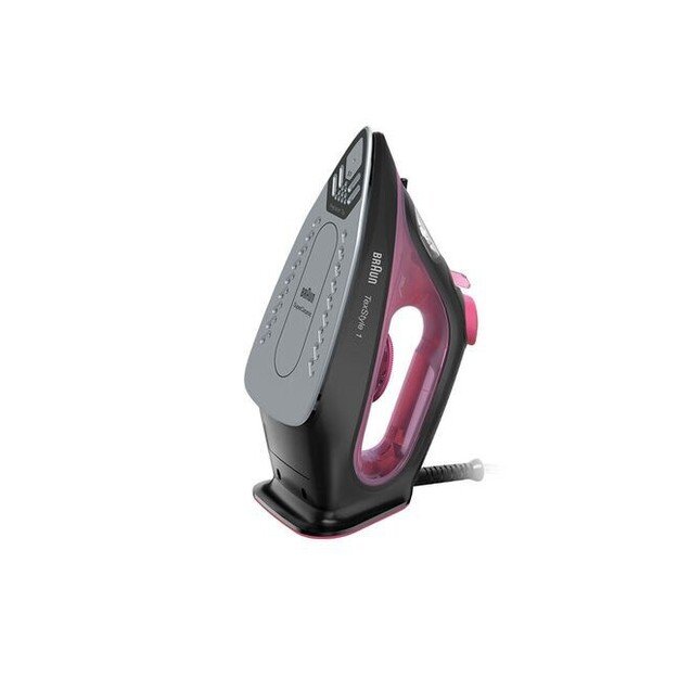 Braun TexStyle 1 Dry & Steam iron Ceramic soleplate 2000 W Black, Purple