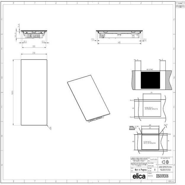 Kaitlentė ELICA PRIMIS 302 BL 1
