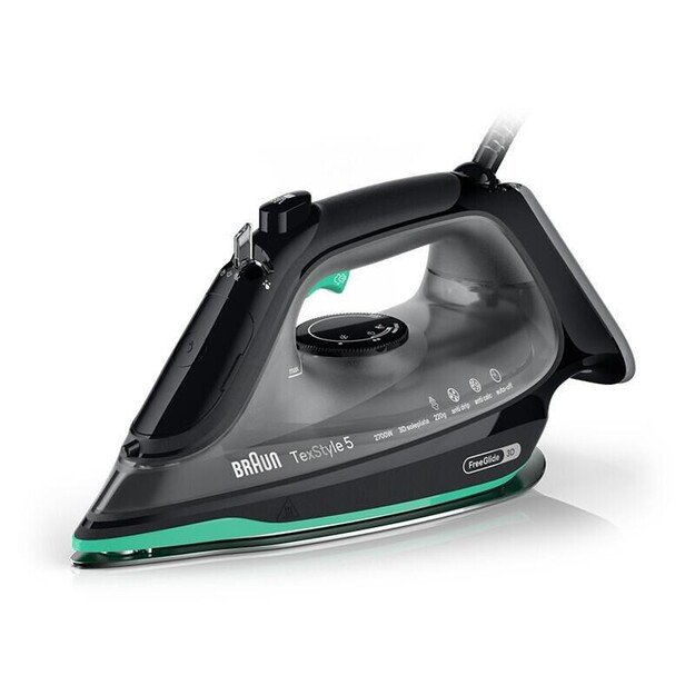 BRAUN SI5277GR Steam Iron Black and Green