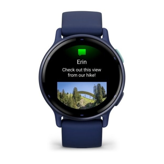 Garmin Vivoactive 5 3.05 cm (1.2 ) AMOLED Digital 390 x 390 pixels Touchscreen Blue Wi-Fi GPS (satellite)