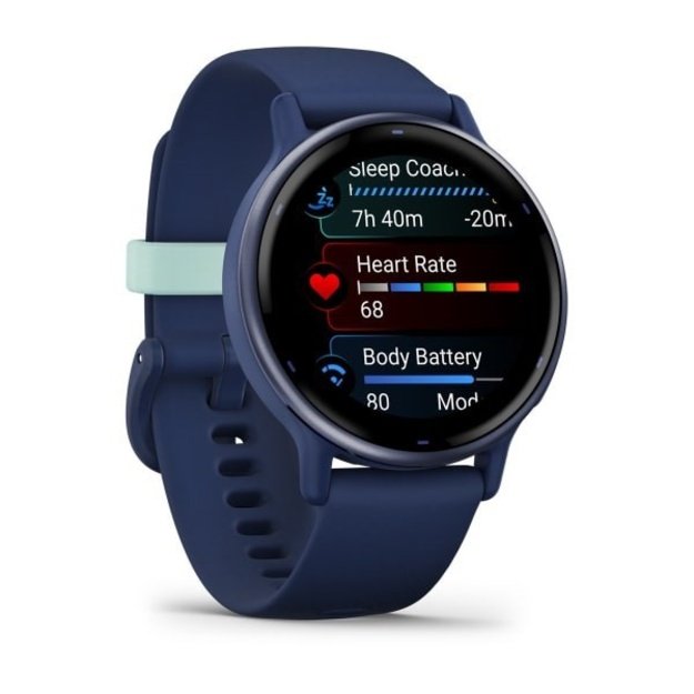 Garmin Vivoactive 5 3.05 cm (1.2 ) AMOLED Digital 390 x 390 pixels Touchscreen Blue Wi-Fi GPS (satellite)