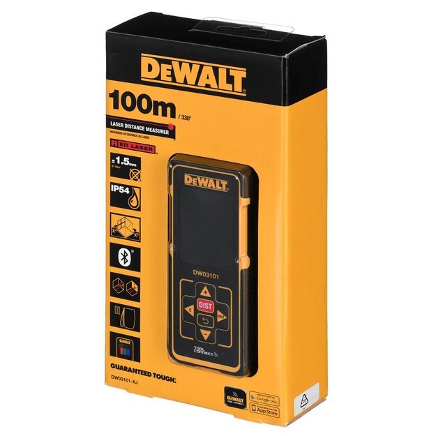 Lazerinis atstumo matuoklis DEWALT DW03101-XJ 100m