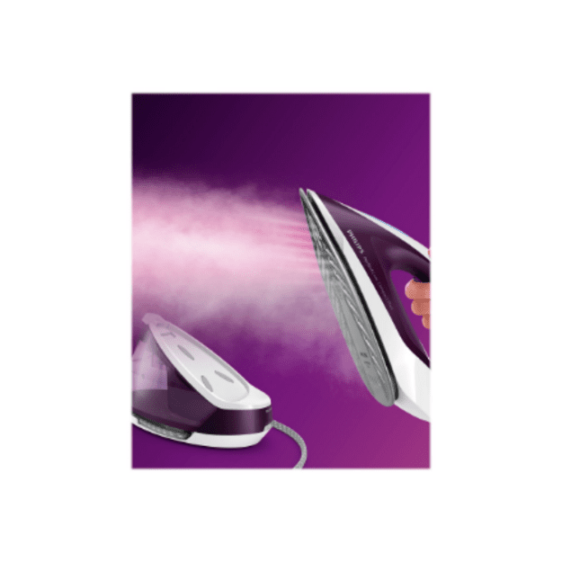 Philips | Ironing System | GC7933/30 PerfectCare Compact Plus | 2400 W | Continuous steam 120 g/min | Purple