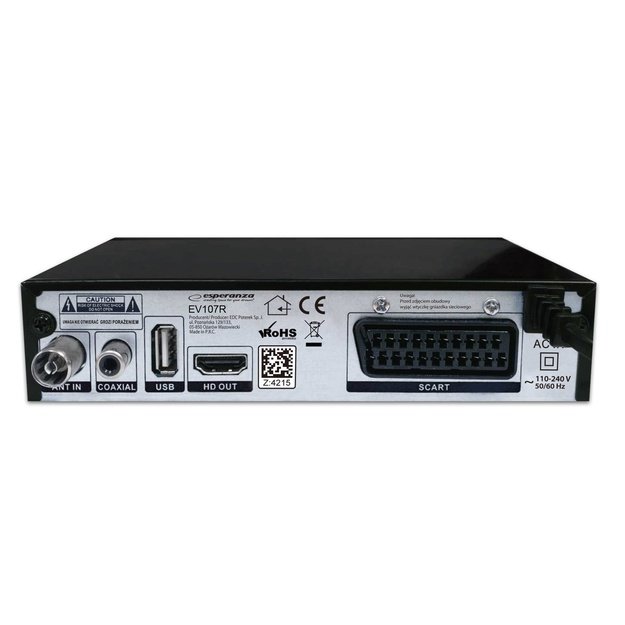 Esperanza EV107R TV set-top box Cable Black