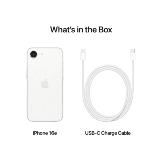 Apple | iPhone 16e | White | 6.1   | Super Retina XDR | 2532 x 1170 pixels | A18 | Internal RAM 8 GB | 128 GB | Dual SIM | Main