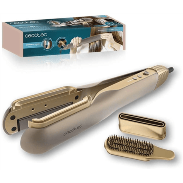 Cecotec Air Straightener | AirLisse 2in1 ForceDry Champagne | Ceramic heating system | Number of heating levels 4 | 1000 W | Bei