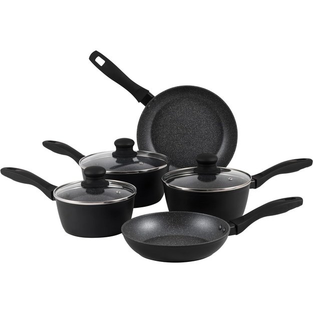 Russell Hobbs RH02814EU7 Metallic Marble 5pcs pan set