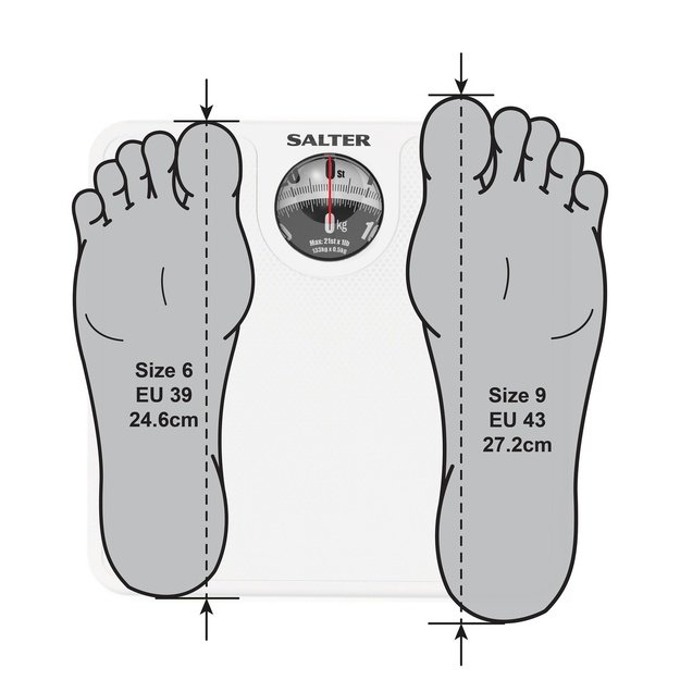 Salter 489 WHFEU12 Large Dial Mechanical Bathroom Scale
