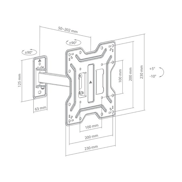 Sbox LCD-421 (23-43 /30kg/200x200)