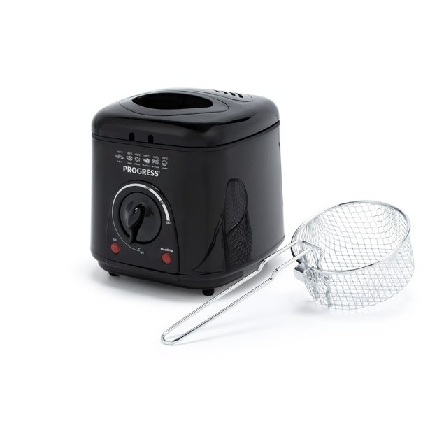 Progress EK2969PBLKVDE Compact Deep Fat Fryer
