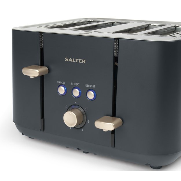 Salter EK5565BGRYFVDE Marino 4-Slice Toaster