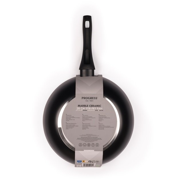Progress BW12915EU7 Marble Ceramic 28cm Stir-Fry Pan