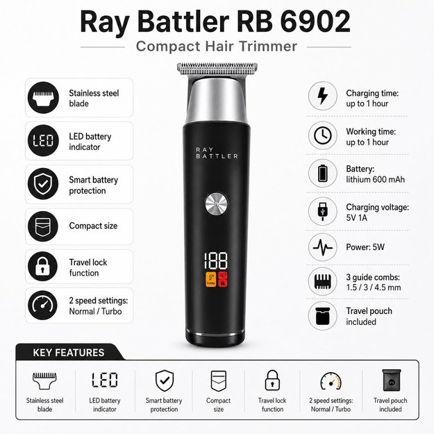 Ray Battler RB 6902 Hair Trimmer