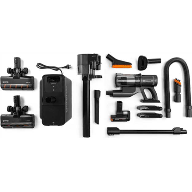 Gorenje Vacuum cleaner | SVC296749NEBL | Cordless operating | Handstick 2in1 | 550 W | 29.6 V | Anthracite | Operating time (max