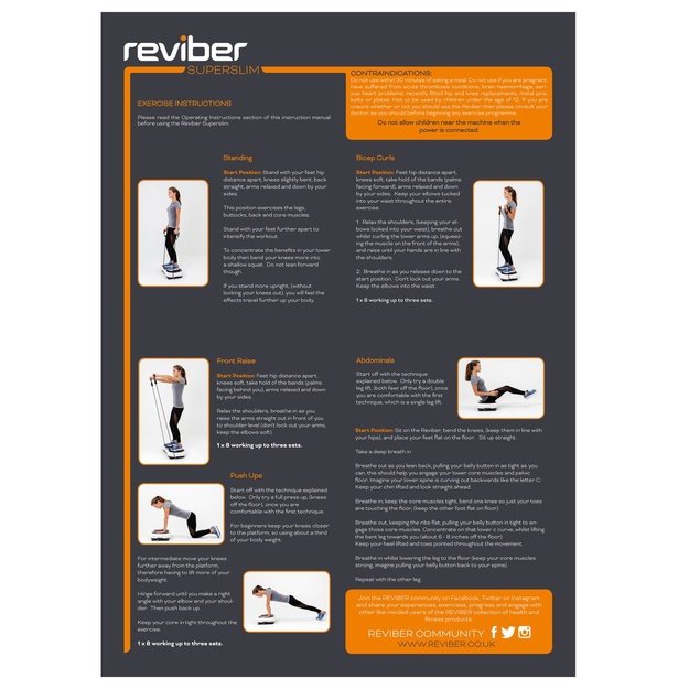 Reviber Super Slim Vibration Plate Exerciser ER13