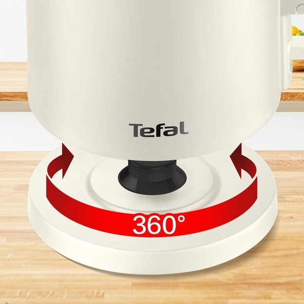 TEFAL | Kettle | Thermo Protect KO140AE0 | Electric | 1500 W | 1.5 L | Stainless steel | 360&deg; rotational base | Beige