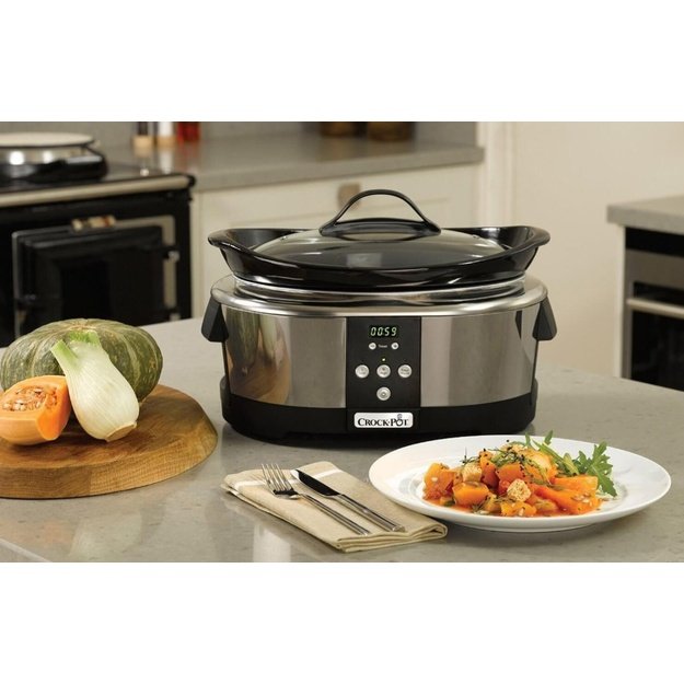 Crock-Pot SCCPBPP605-050 5.7-litre slow cooker (chrome)