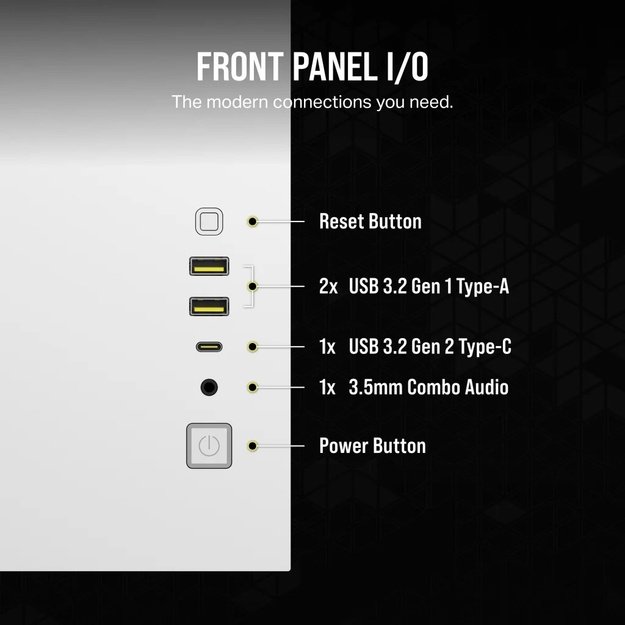 Corsair 2500X RGB Micro Tower White