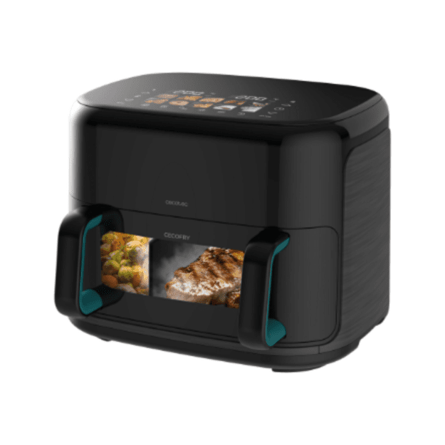 Cecotec Double hot air fryer | Cecofry&Grill Smokin Prime 11000 | Power 2800 W | Capacity 11 L | Black