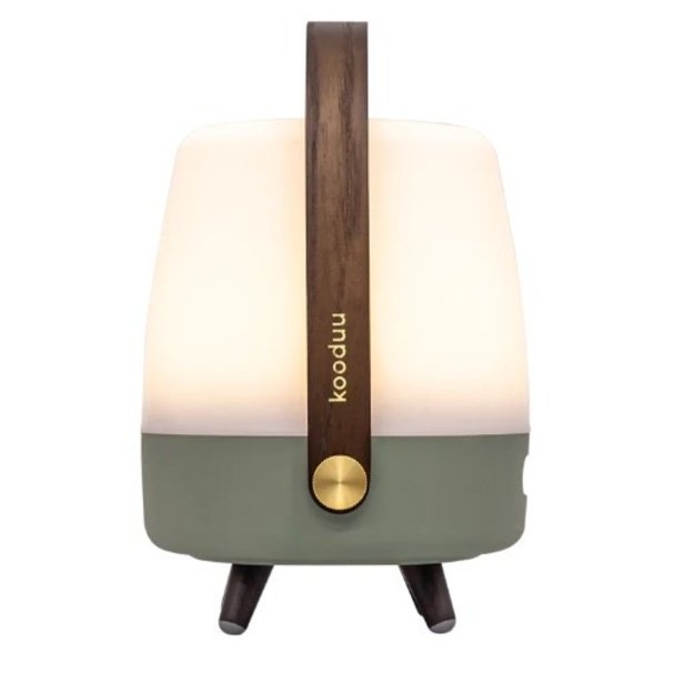 Kooduu Lite-up PLAY Mini Mono portable speaker Green, White, Wood 8 W
