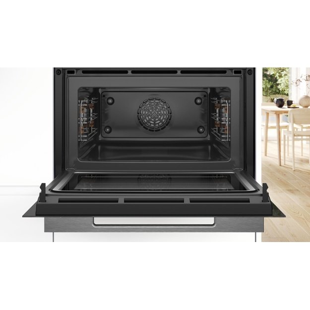 Įmontuojama kompakti&scaron;ka orkaitė, Bosch CMG7241W1, su mikrobangų funkcija