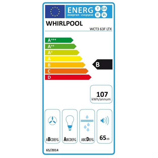 Įmontuojamas gartraukis Whirlpool WCT3 63F LTX