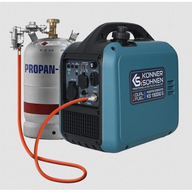 Inverterinis generatorius LPG/benzinas 2000W KS 1900iG S KONNER  amp SOHNEN
