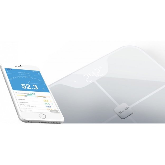 iHealth | Body Analysis Scales | HS2S | Body fat analysis | Body Mass Index (BMI) measuring | Body water percentage | Bone mass