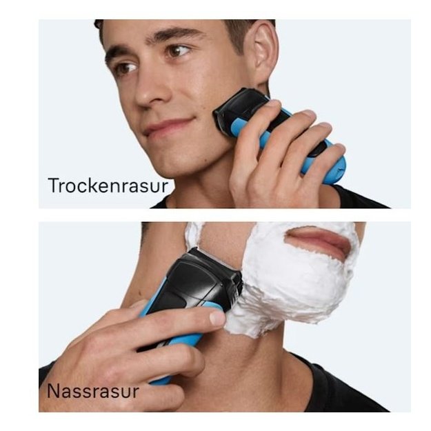 Braun Series 3 310s Foil shaver Trimmer Black, Blue