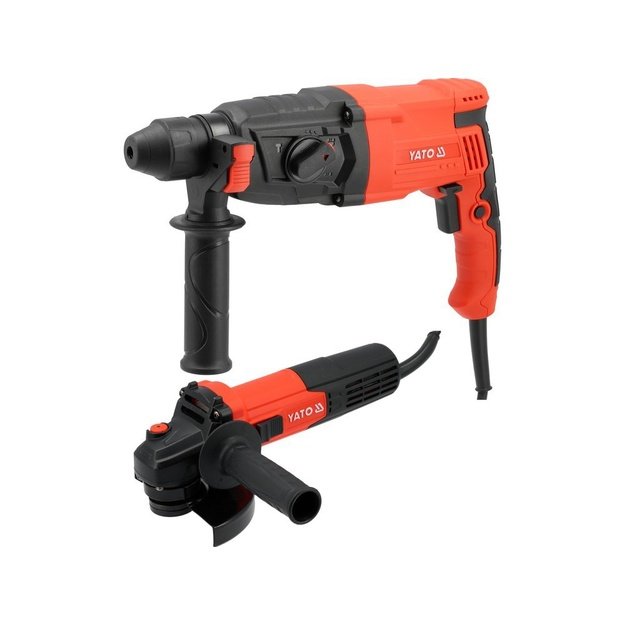 YATO ROTARY HAMMER SDS+ 900W 3.2J / ANGLE GRINDER 125mm 750W