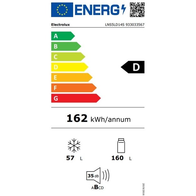 Įmontuojamas &scaron;aldytuvas Electrolux 500 serija, LNS5LD14S, LowFrost