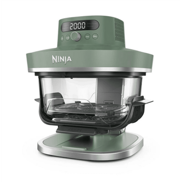 NINJA 5-in-1 XL Glass Air Fryer | AS090EUGN Crispi Pro | Power 2050 W | Capacity 5.7 L | Moss Green